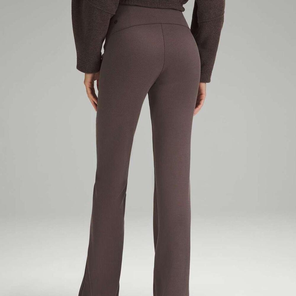 Lululemon softstreme zip leg high rise ribbed pant